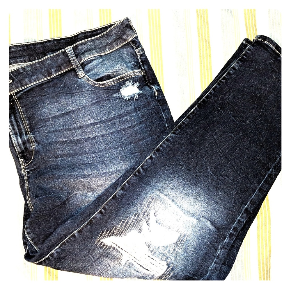Dark Boyfriend Cut Jeans